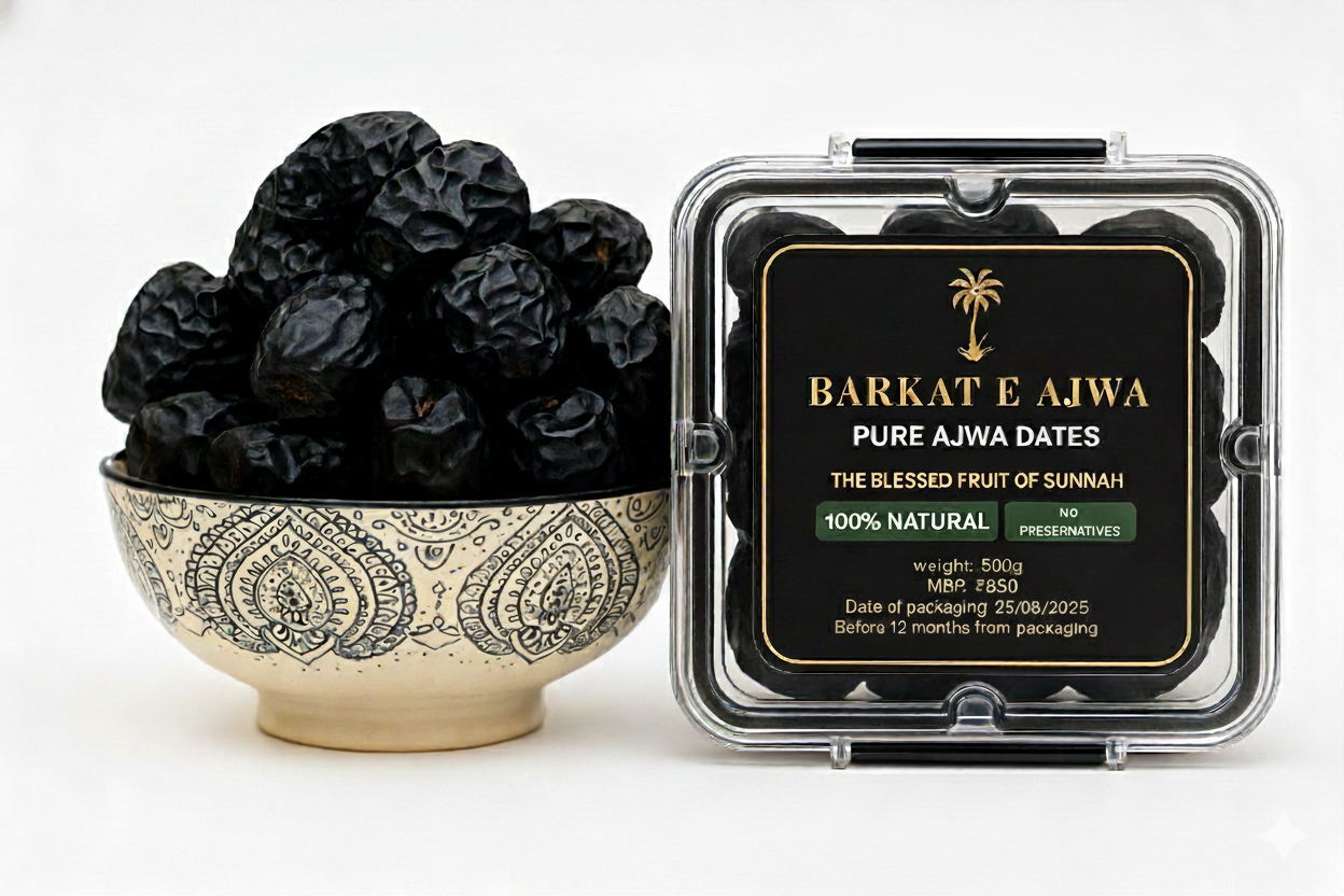 Barkat E Ajwa – Premium Ajwa Dates (500g) | Pure & Natural
