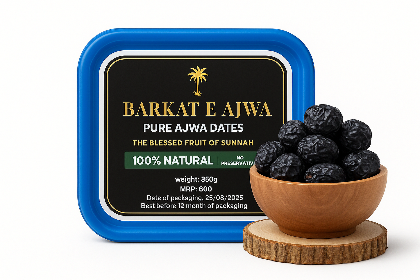 Barkat E Ajwa – Premium Ajwa Dates (350g) | Sunnah Inspired Superfood