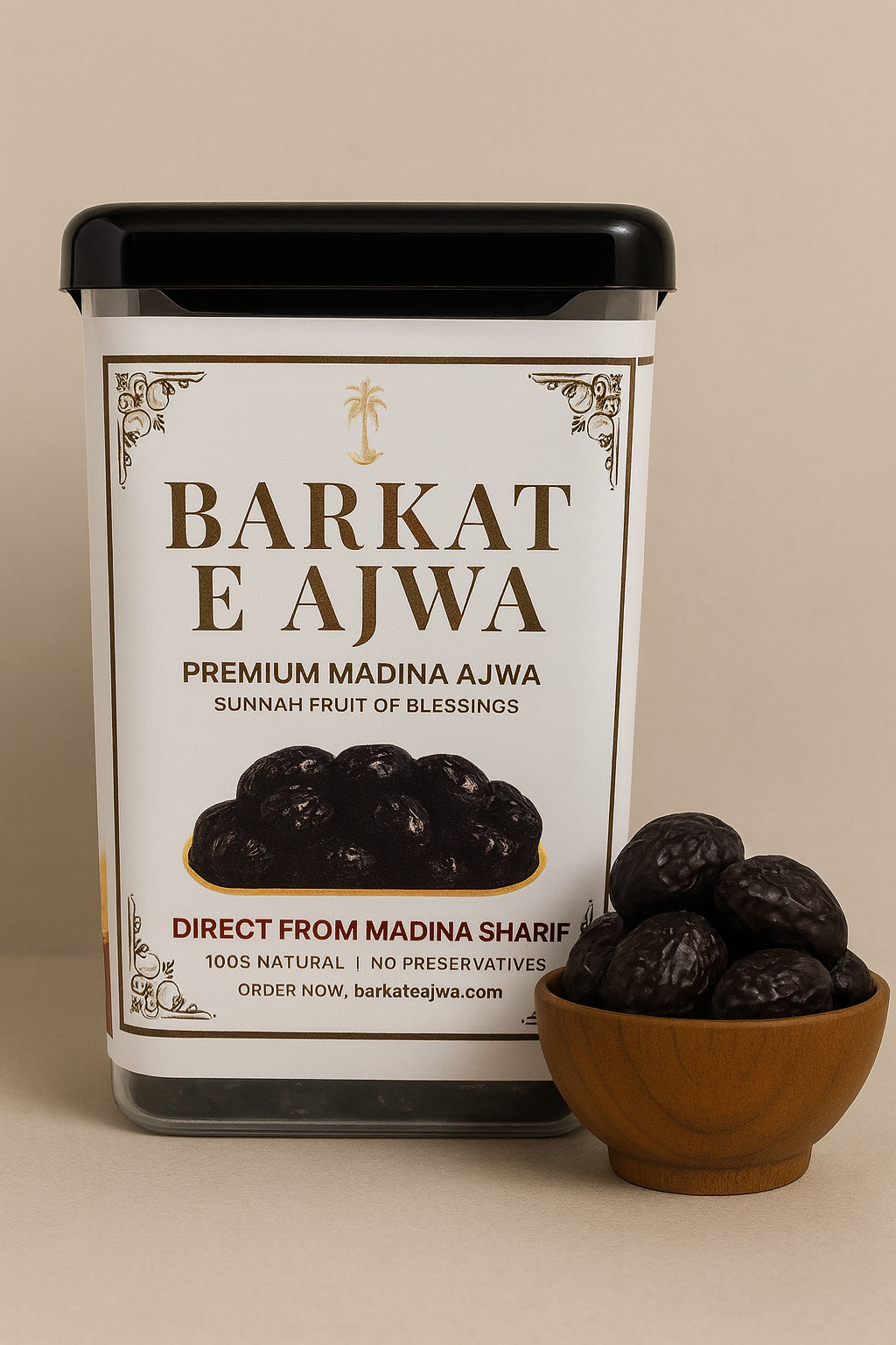 Barkat E Ajwa – Premium Ajwa Dates (1 KG) | Direct from Madina Sharif