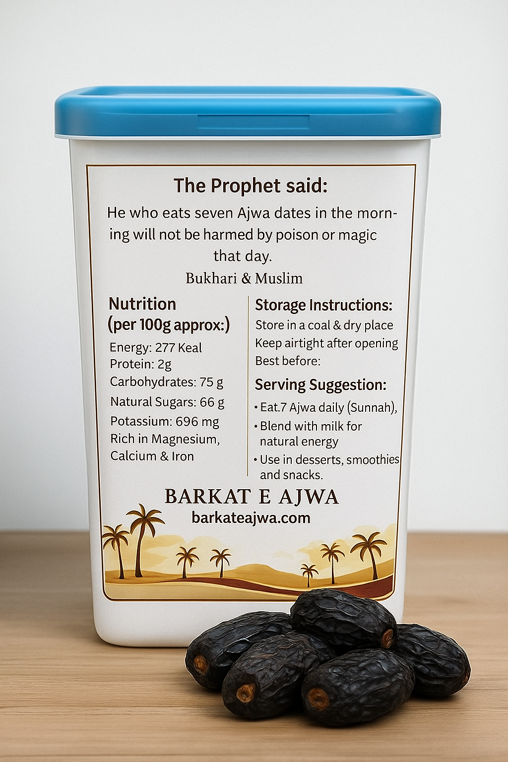 Barkat E Ajwa – Premium Ajwa Dates (900g) | Fresh & Natural